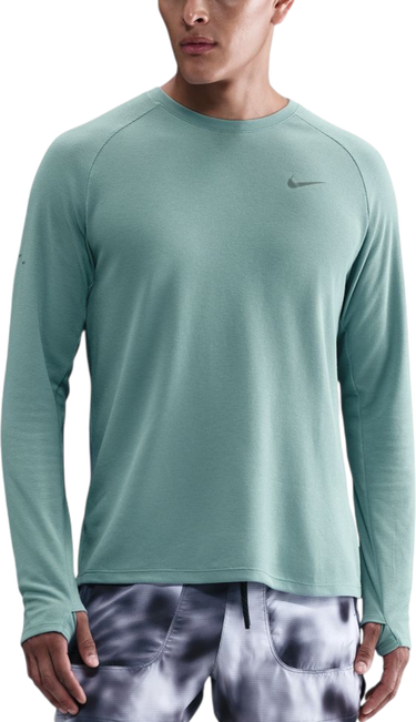 Суитчър Nike Stride Textured Long-Sleeve Running Top with Thumbholes Тюркоазено | hv2705-017, 0