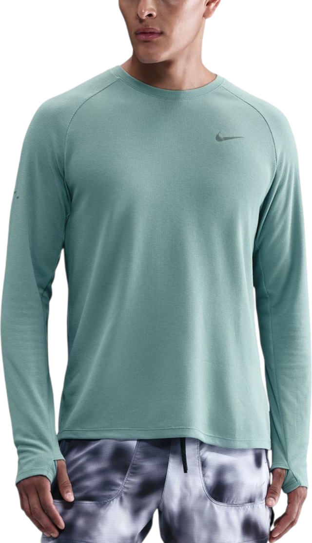 Stride Textured Long-Sleeve Running Top with Thumbholes