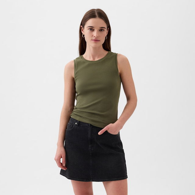 Sleeveless Modal Shell Olive Night