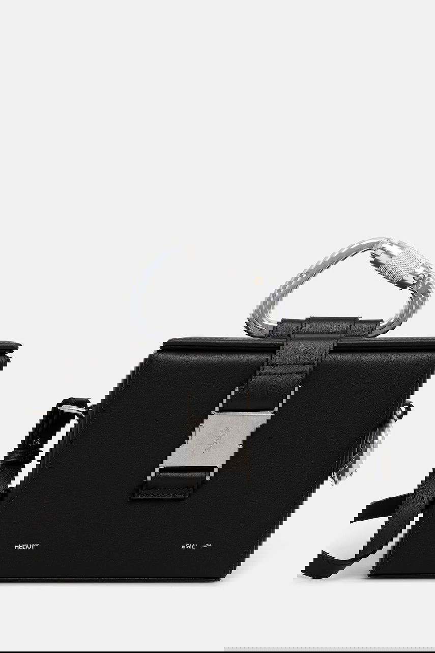 Дамска чанта HELIOT EMIL Heliot Emil Leather Crossbody Bag Черно | SS25.15.001.BLK01.CO, 0