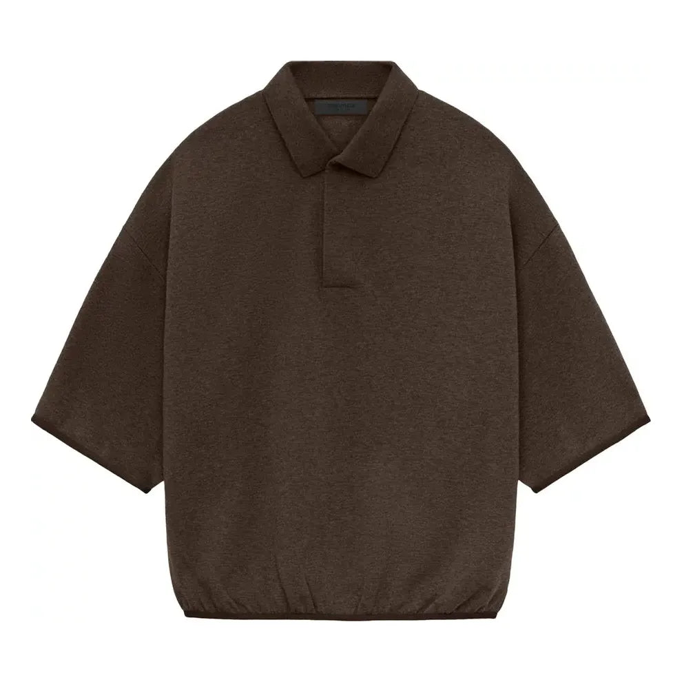 Поло тениска Fear of God Essentials 3/4 Sleeve Polo Кафяво | 192SU244402F, 0