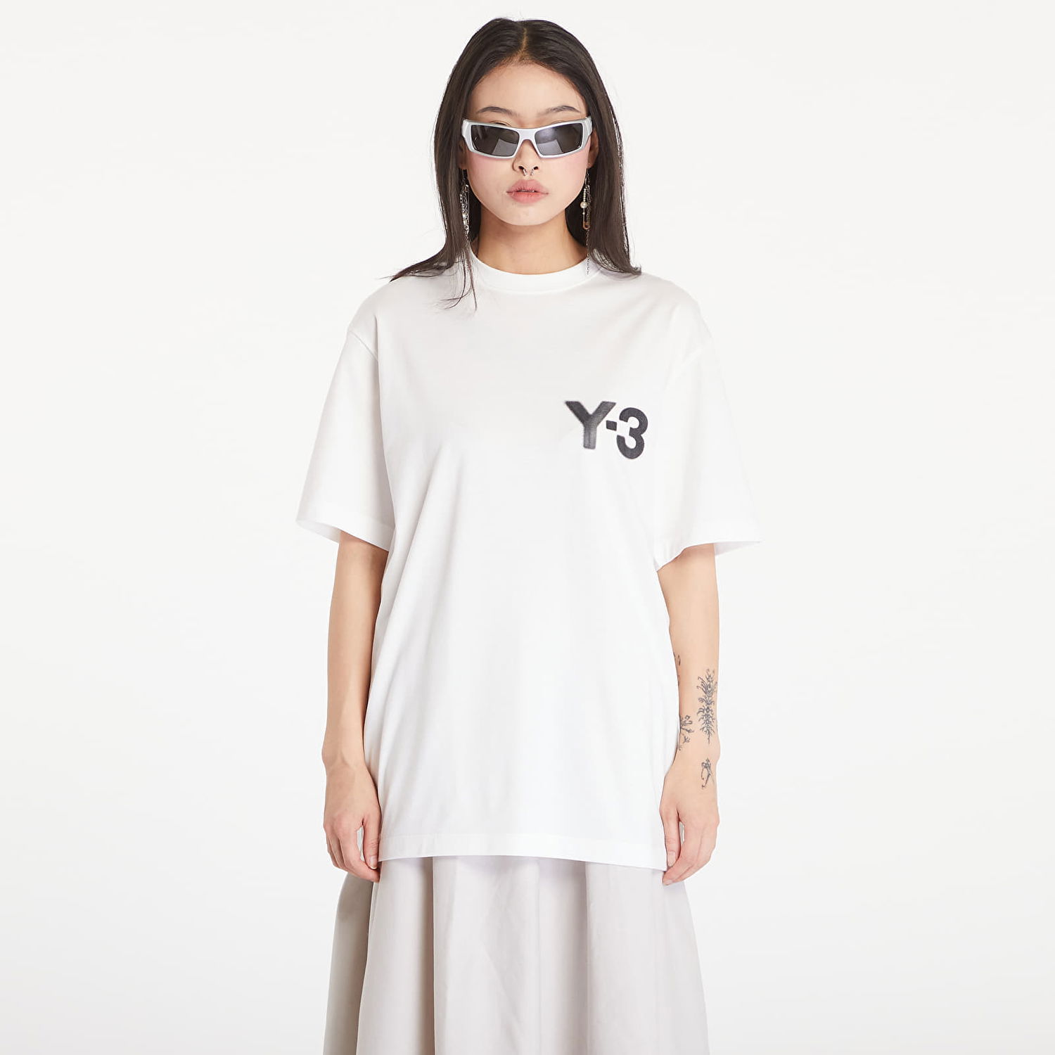 Тениска Y-3 Logo Short Sleeve Tee UNISEX Core White Бяло | JE9281, 0