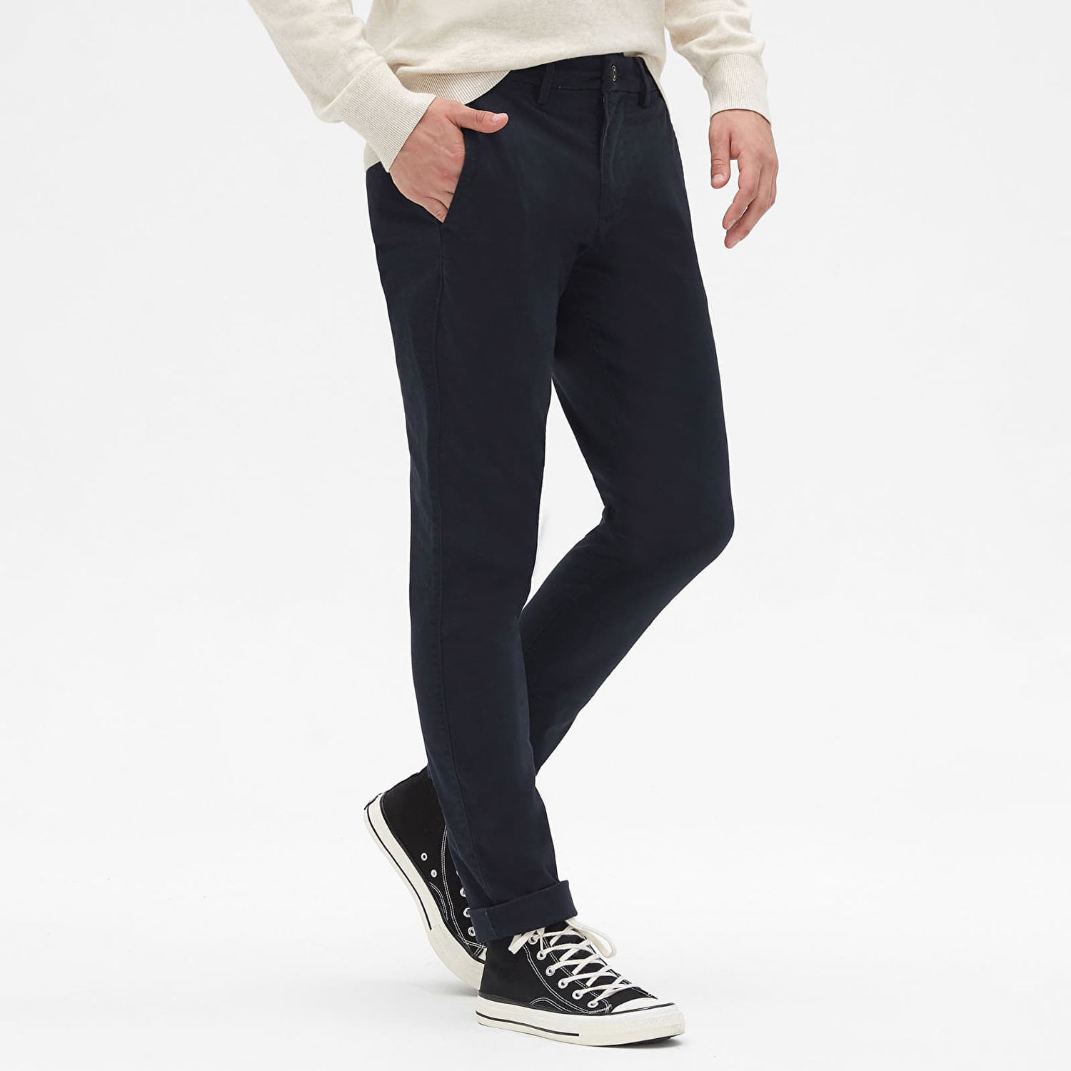 Панталони GAP Chino Skinny Fit Pants New Classic Navy Тъмно синьо | 500360-03, 1
