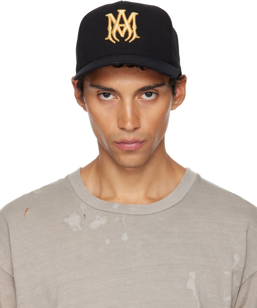 Шапка с козирка AMIRI AMIRI Full Canvas MA Cap Черно | AMHACP1067