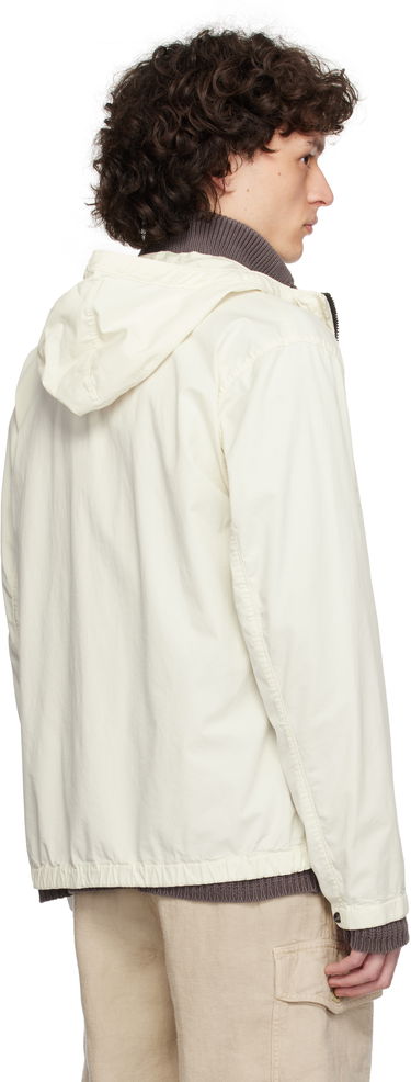 Ветровка Stone Island Stone Island Supima Cotton Twill Stretch-TC Jacket Бяло | K1S15 4100091 S0010, 2