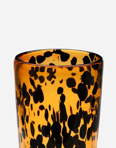 Домашен декор Dolce & Gabbana Cylindrical Tortoiseshell Pattern Murano Glass Vase Medium Многоцветен | TCC076TCACOUL003, 2