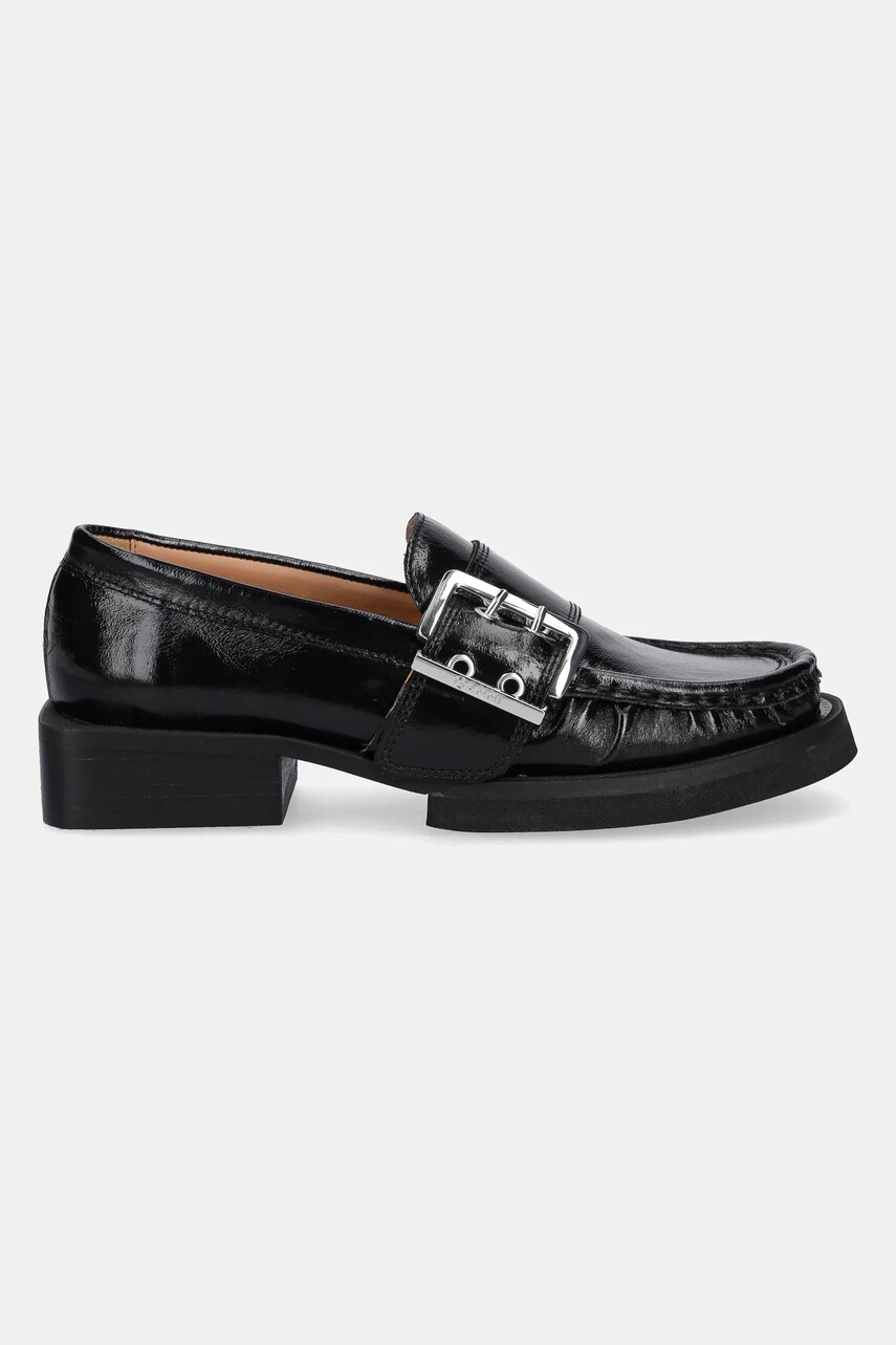 Кецове и обувки GANNI GANNI Buckle Loafers Черно | S2534, 1