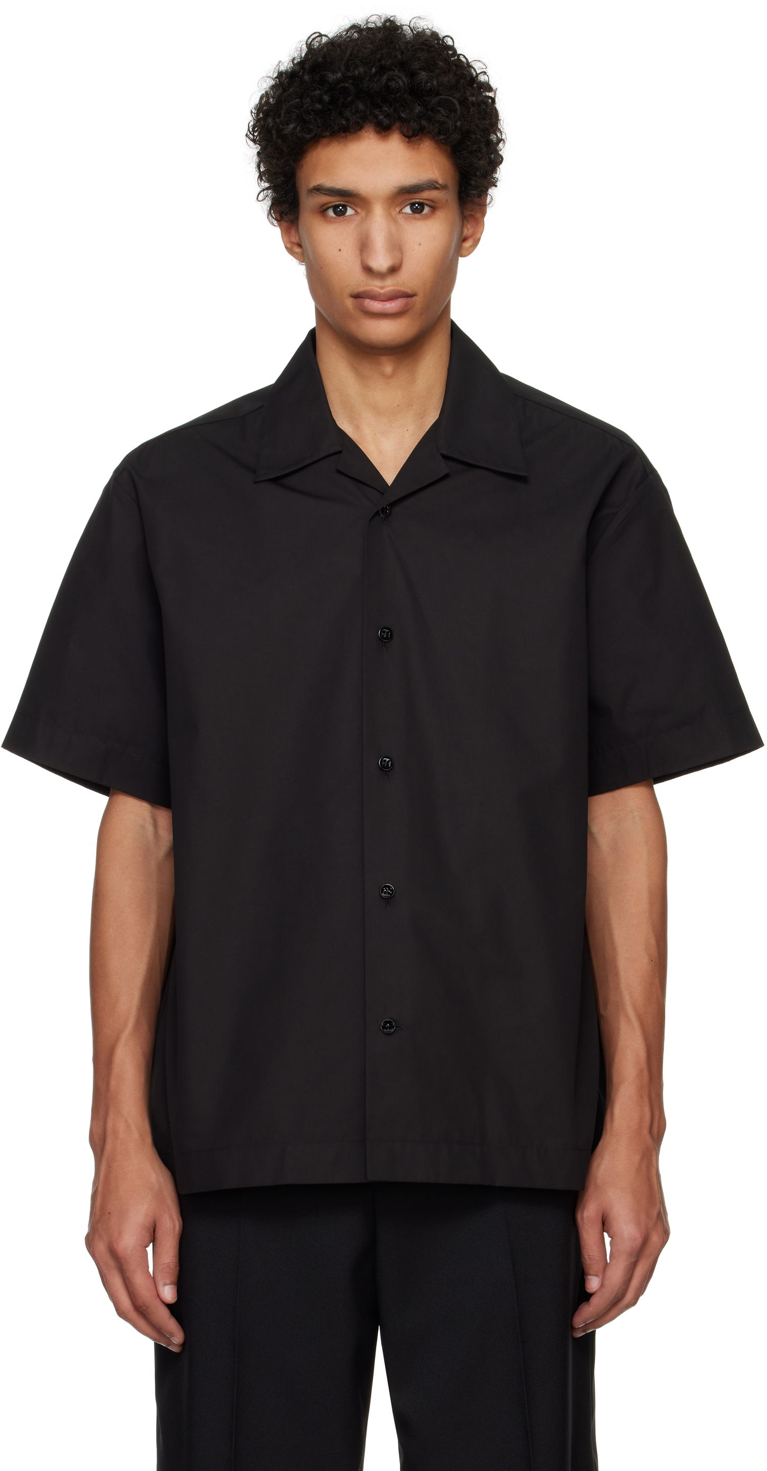 Риза Jil Sander Jil Sander Boxy-Fit Shirt Черно | J22DL0303_J45002, 0