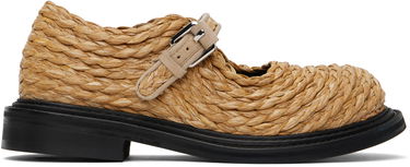 Грижа за обувките Moschino Moschino Olivia Raffia Mary Jane Loafers Бежово | MA10624C1M MX0 10A, 0