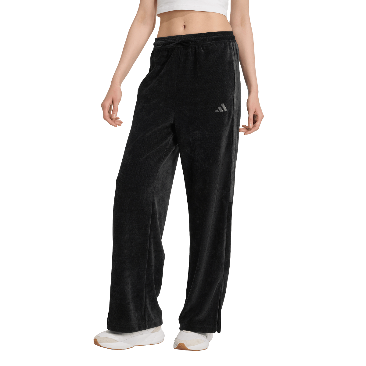 Спортни панталони adidas Originals Tiro Velour Wide-Leg Pants Черно | JM1805, 0