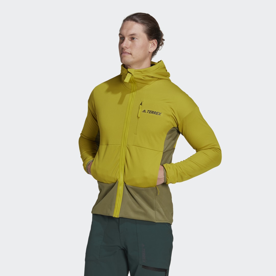 Яке adidas Originals Terrex Zupahike Hooded Fleece Jacket Жълто | HH9217, 0