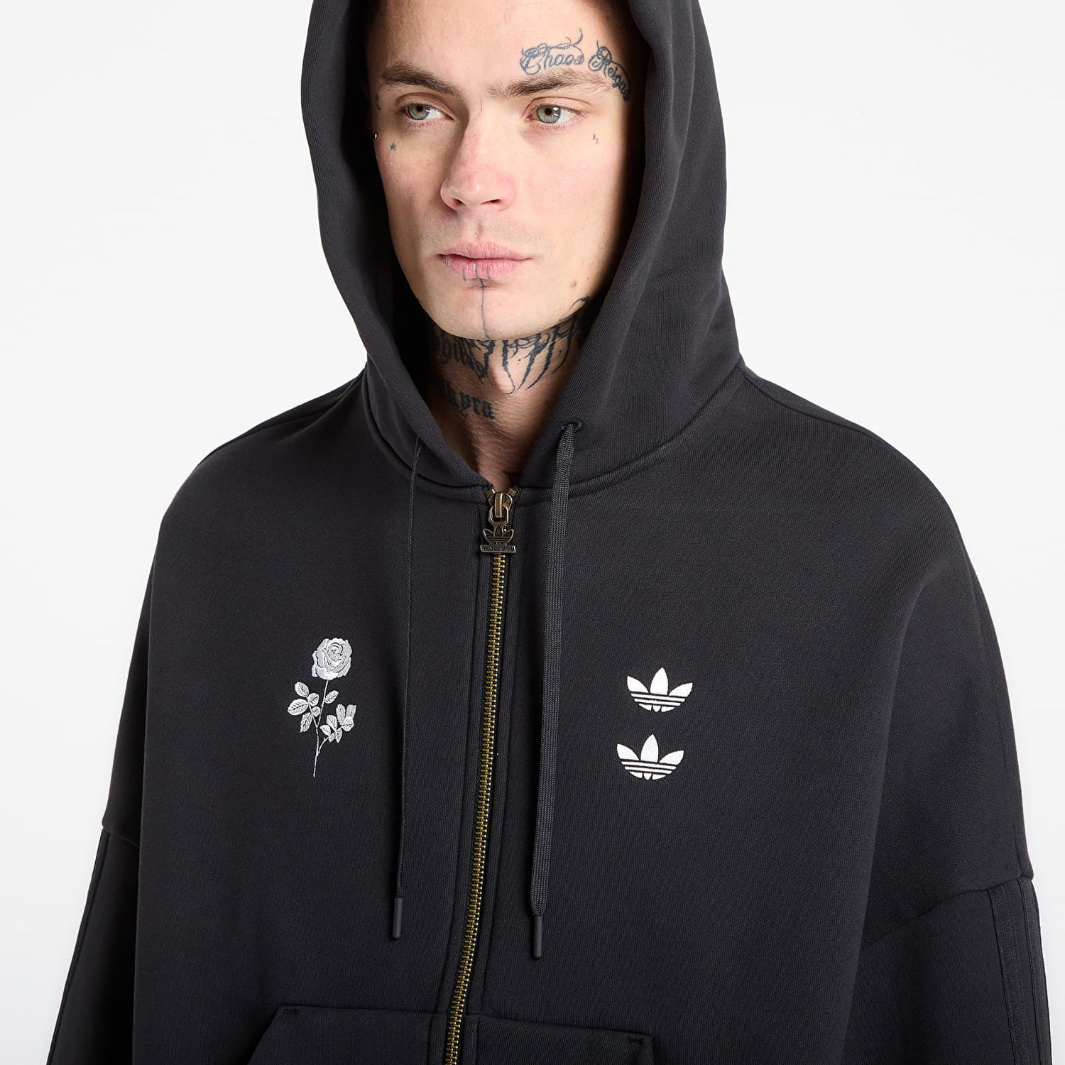 Суитчър adidas Originals Willy Chavarria Zip Hoodie Черно | KD9346, 1
