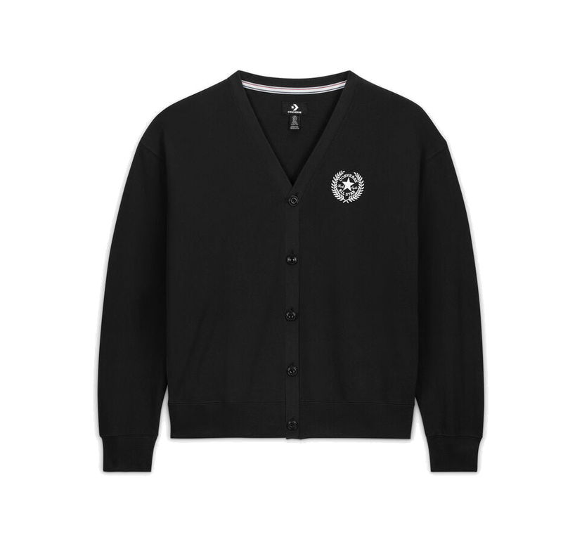 Пуловер Converse Retro Embroidered Cardigan Черно | 10026000-A01