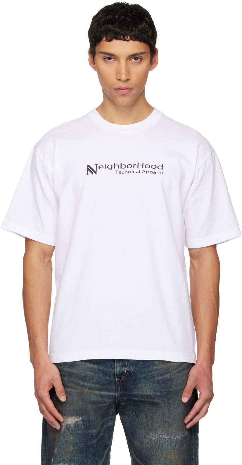 Тениска Neighborhood Technical Apparel Graphic Short Sleeve T-shirt Бяло | 252PCNH-ST03
