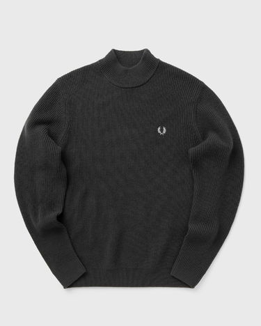 Пуловер Fred Perry Lambswool Mock Neck Jumper Черно | K8560-297, 0