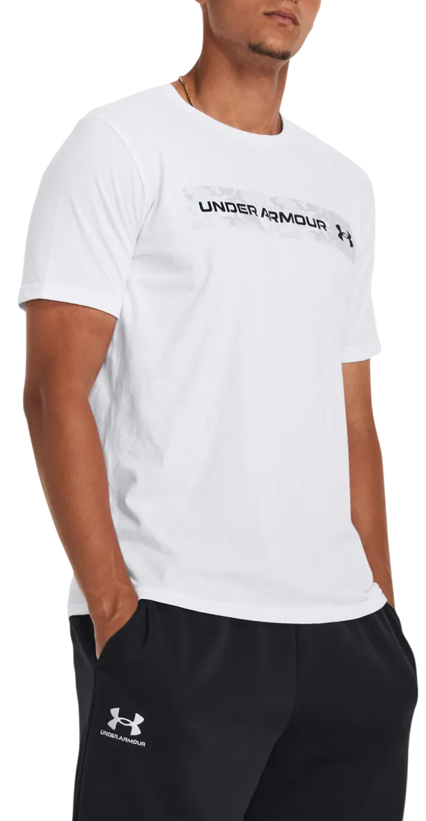 Тениска Under Armour Under Armour Camo Chest Stripe Short Sleeve T-Shirt Бяло | 1376830-100, 0