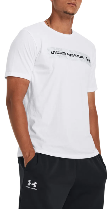 Тениска Under Armour Under Armour Camo Chest Stripe Short Sleeve T-Shirt Бяло | 1376830-100, 0