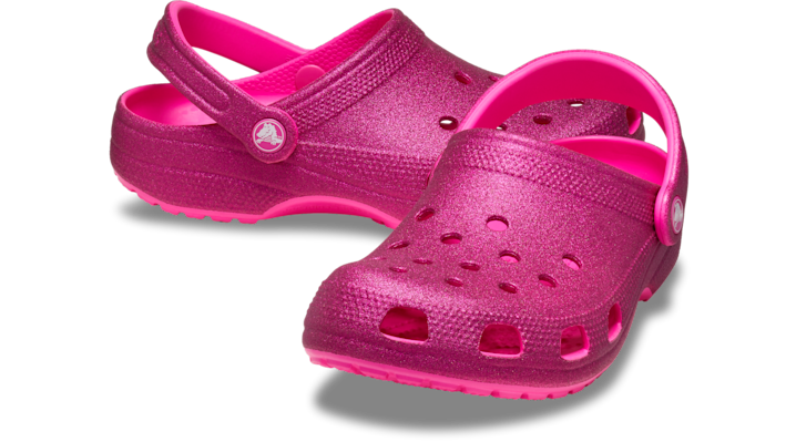 Кецове и обувки Crocs Classic Glitter Clogs Pink Crush Розово | 205942-6TW, 1