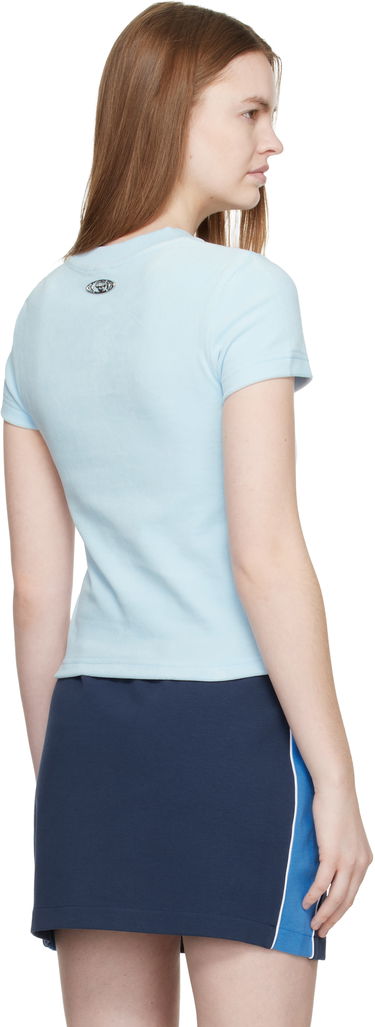 Тениска Casablanca Casablanca Velour Short Sleeve T-shirt Синьо | W-SP26-JTP-452-01, 2