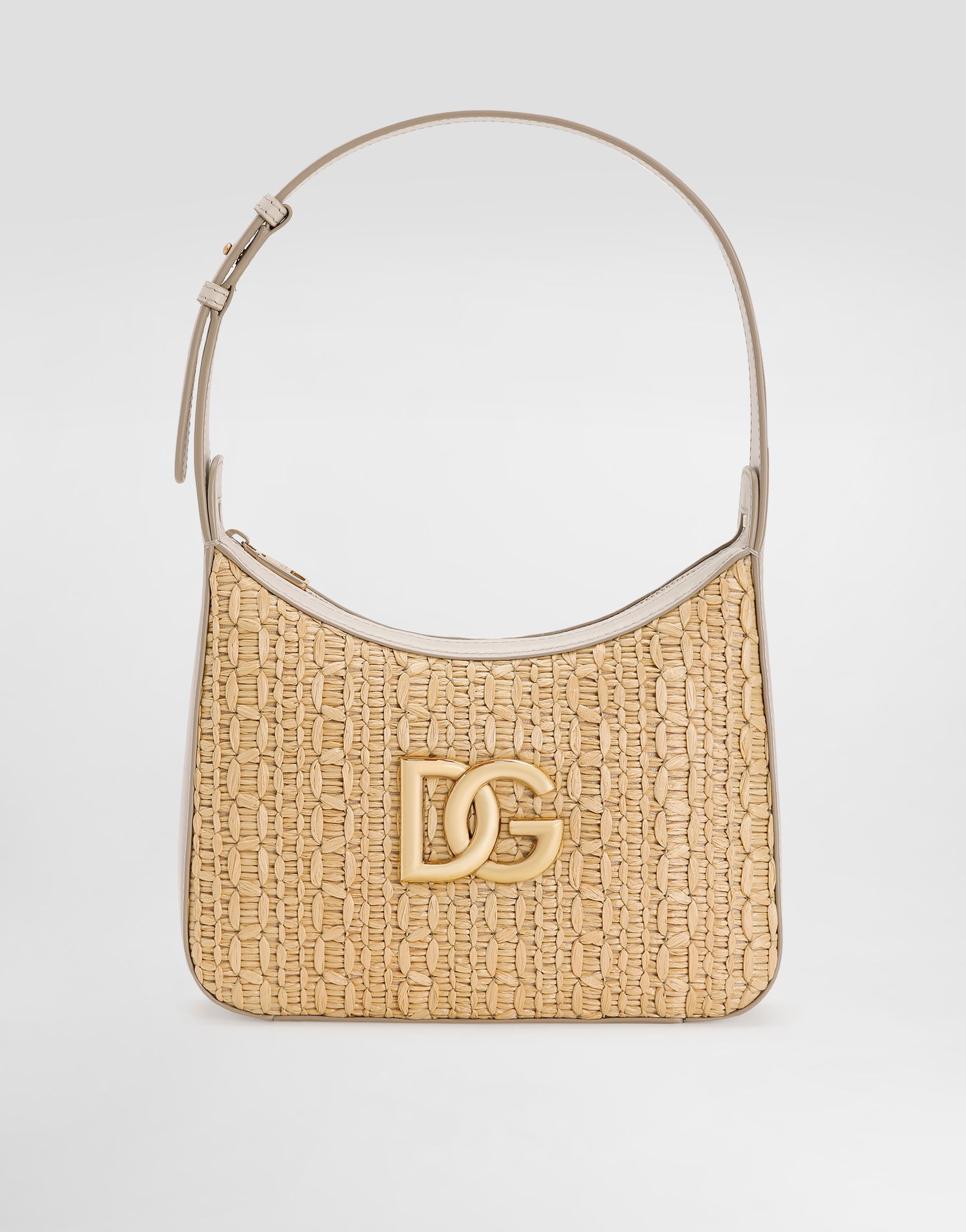 Чанта през рамо Dolce & Gabbana Dolce & Gabbana Crochet Raffia Shoulder Bag Бежово | BB7598AC7058W047, 0