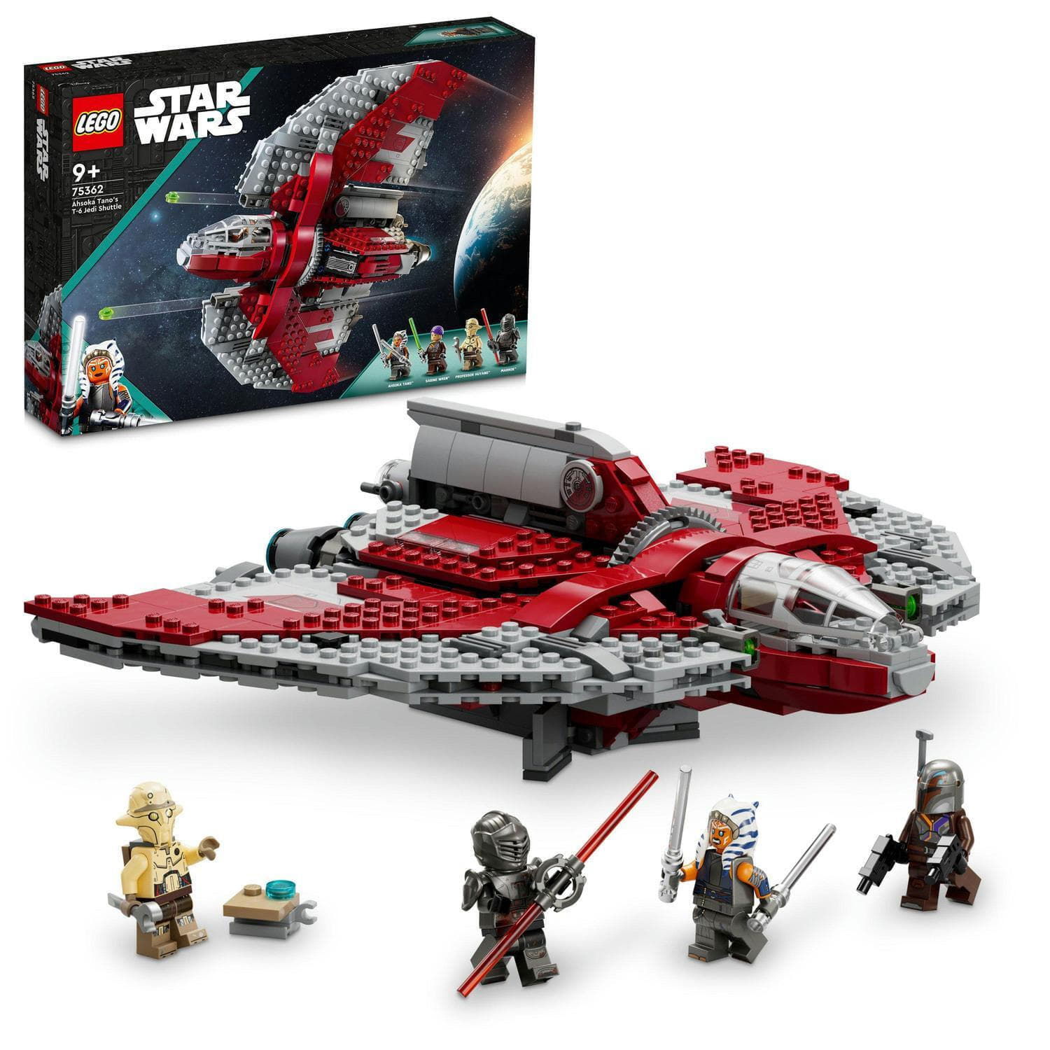 Колекционерско LEGO Star Wars™ 75362 Ahsoka Tano's T-6 Jedi Shuttle Многоцветен | 75362LEG, 0