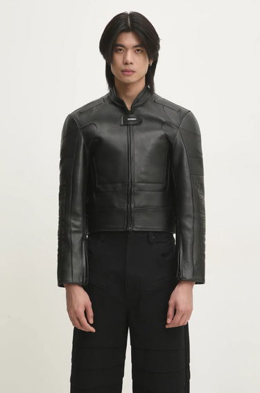 Яке VETEMENTS VETEMENTS Racing Logo Leather Jacket Черно | UA66JA210B, 0