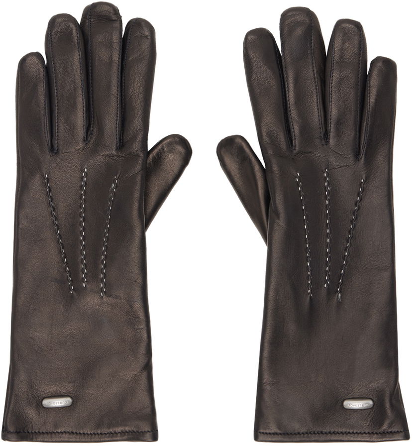 Ръкавици OUR LEGACY Leather Gloves Черно | A4248HEB