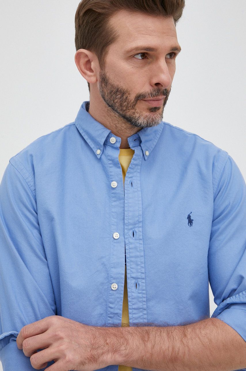 Риза Polo by Ralph Lauren Slim Shirt Тъмно синьо | 710804257015, 0
