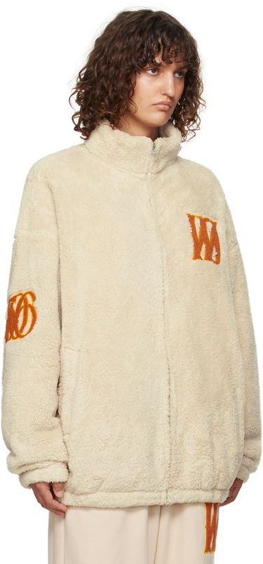 Суитчър We11done We11done Bouclé Logo Fleece Jacket Бежово | WD-TJ3-24-821-U-BG, 1