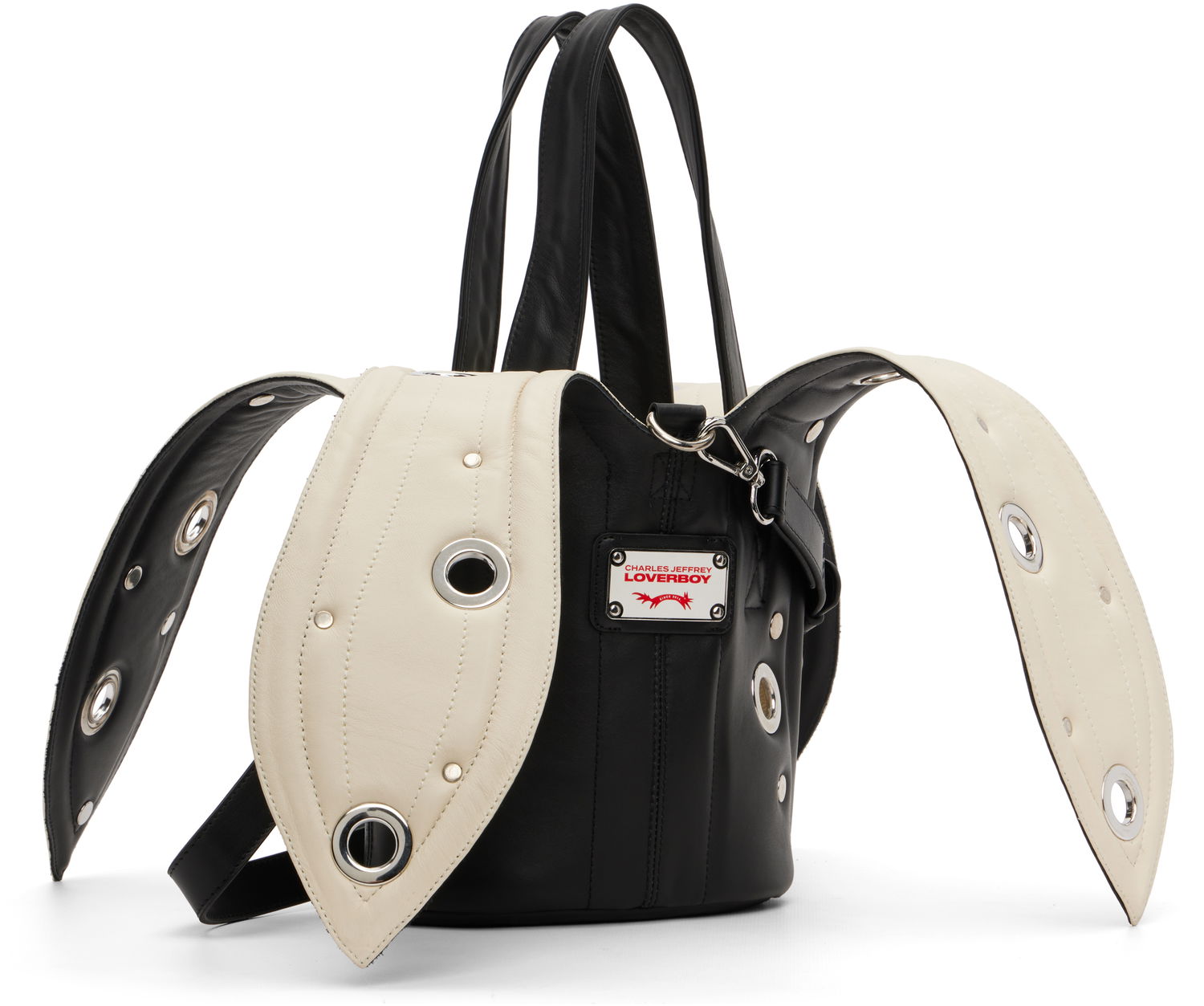 Дамска чанта Charles Jeffrey Loverboy Charles Jeffrey LOVERBOY Banana Bucket Eyelets Bag Многоцветен | 052120101, 1