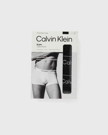 Боксерки CALVIN KLEIN LOW RISE TRUNK ICON COTTON STRETCH 3-PACK Черно | LV00NB4389TM6, 2