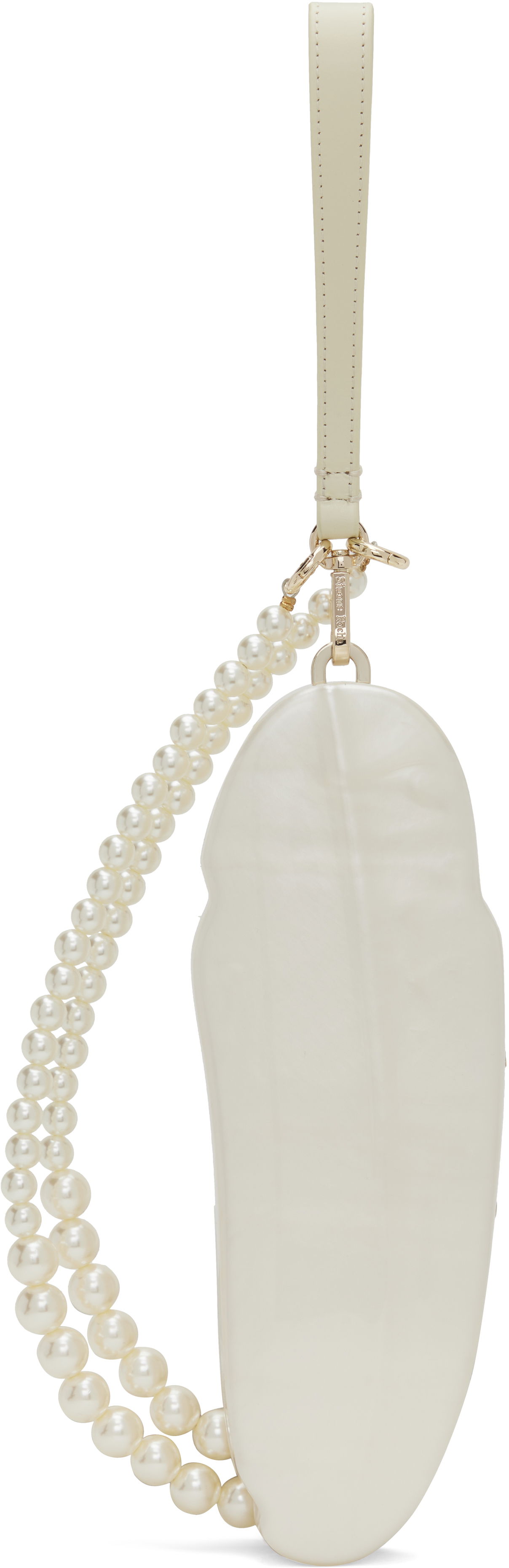 Дамска чанта Simone Rocha Simone Rocha Feather Pearl Bag Бяло | BAG180CB 0773, 0