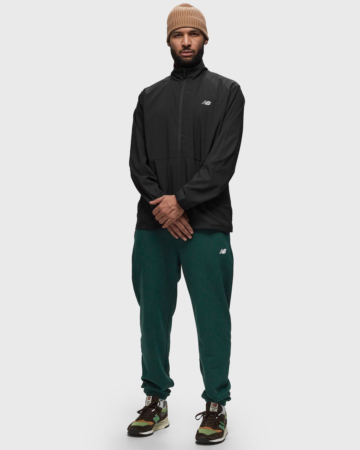 Спортни панталони New Balance French Terry Jogger Зелено | MP41519-NWG, 1