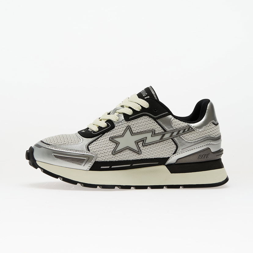 Кецове и обувки BAPE A BATHING APE Cross Sta 1 Сиво | 001FWL301318MBLK