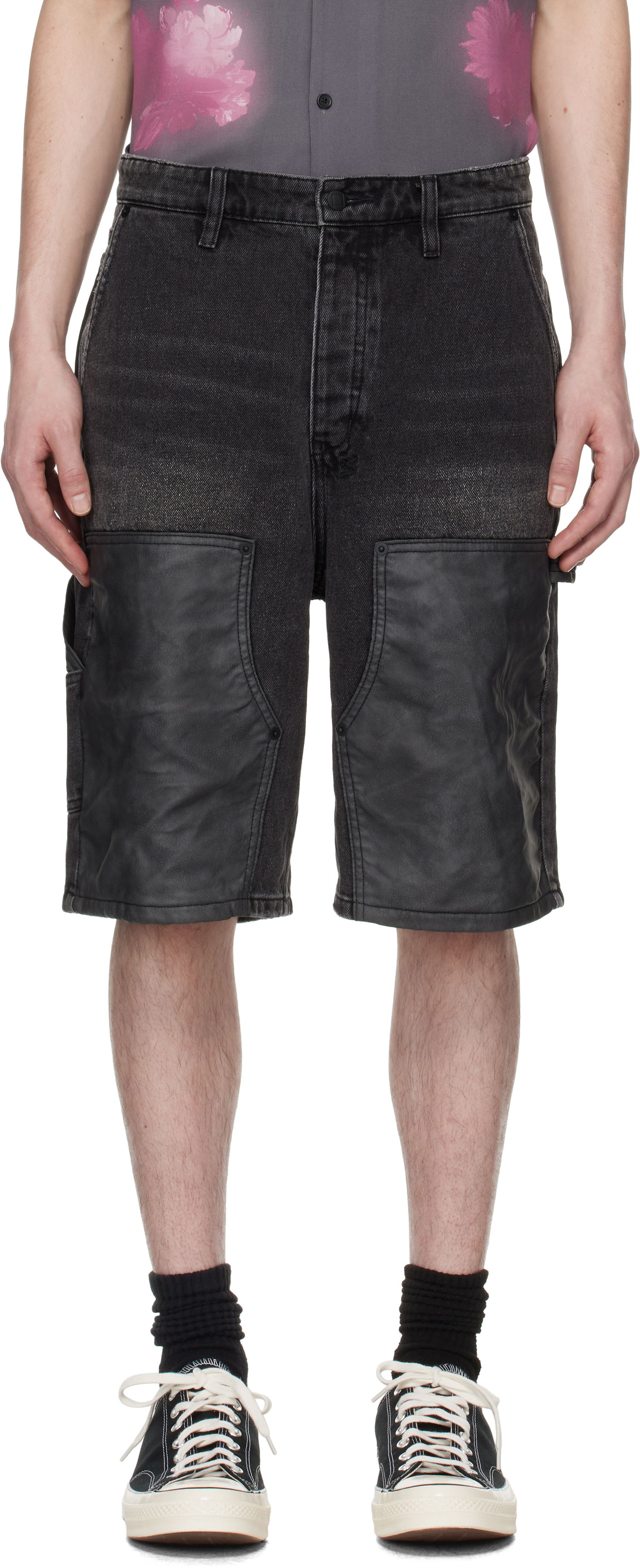 Къси панталони Ksubi Ksubi Maxx Operator Denim Shorts Черно | MSP25WA015, 0