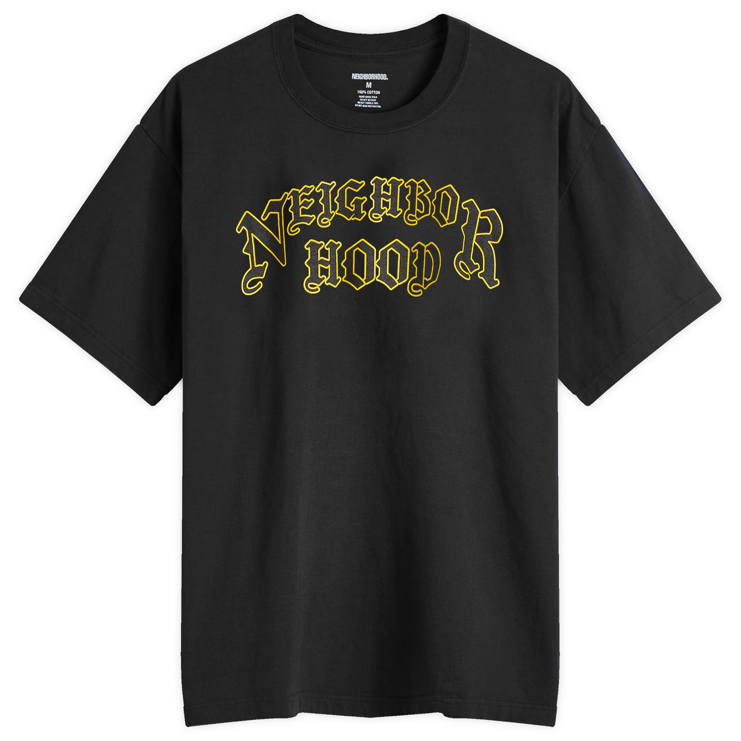 Тениска Neighborhood T-Shirt Print Черно | 242PCNH-ST04-BLK, 0