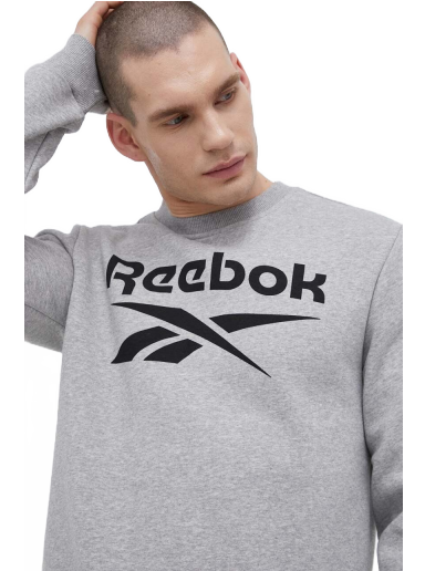 Fleece Stacked Logo Crew Sweatshirt
