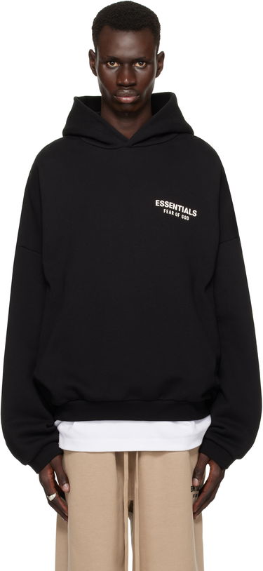 Суитчър Fear of God Fear of God ESSENTIALS Fleece Hoodie Черно | 192HO246250F, 0