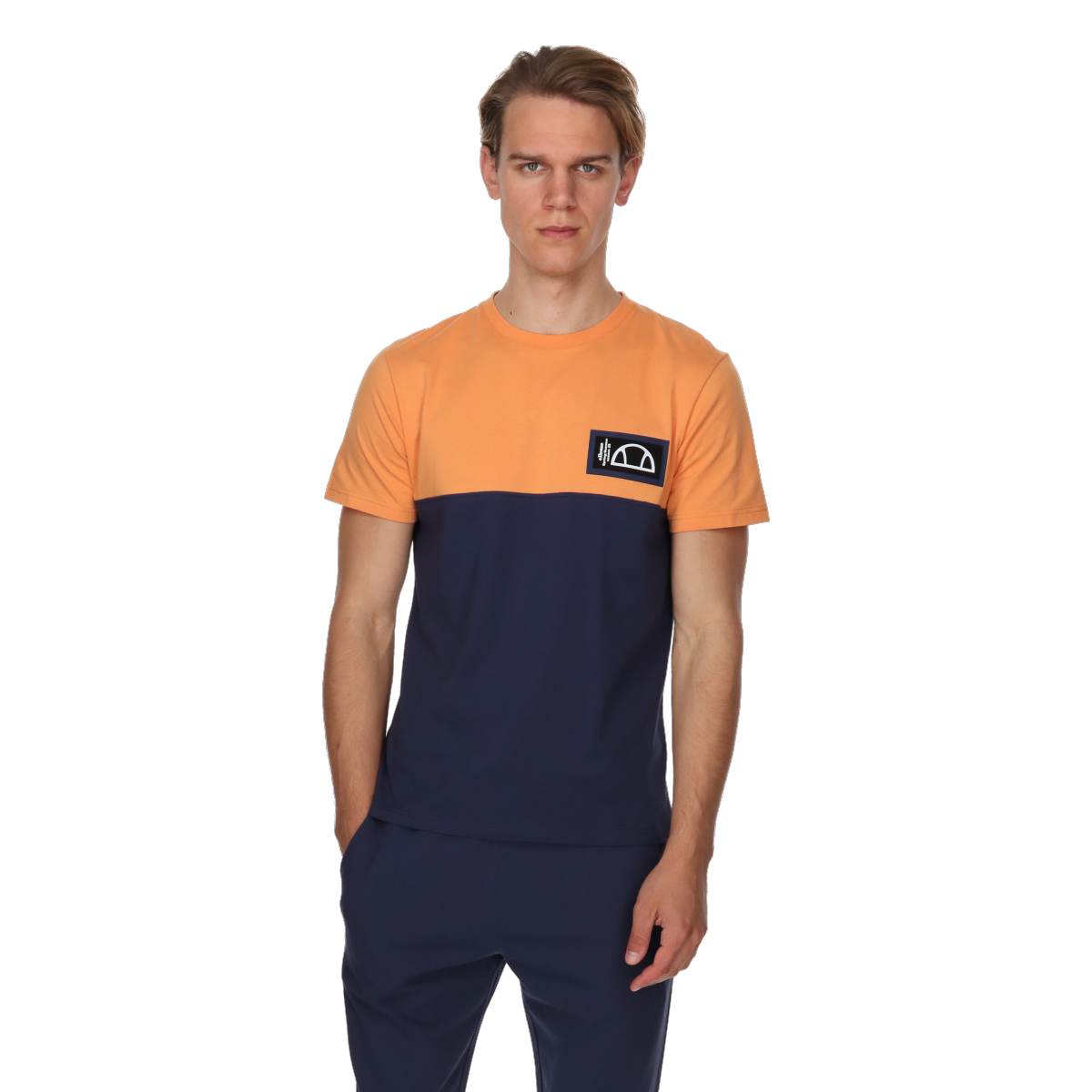 Тениска Ellesse Ellesse Men's Color Block T-Shirt Оранжево
 | ELA231M811-45, 0