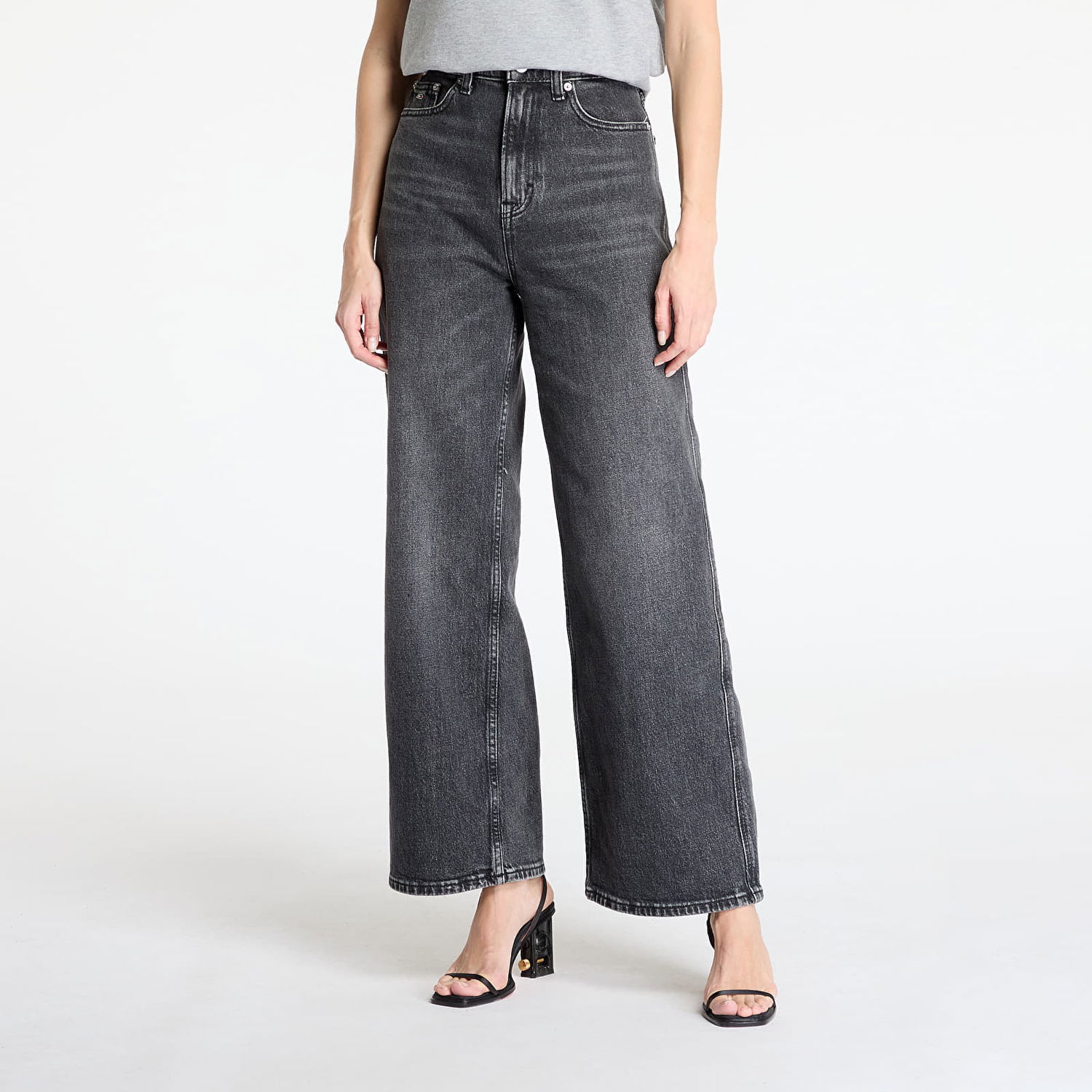 Дънки Tommy Hilfiger Tommy Jeans Claire High Rise Wide Leg Jeans W25/L30 Черно | DW0DW20660 1BZ, 0