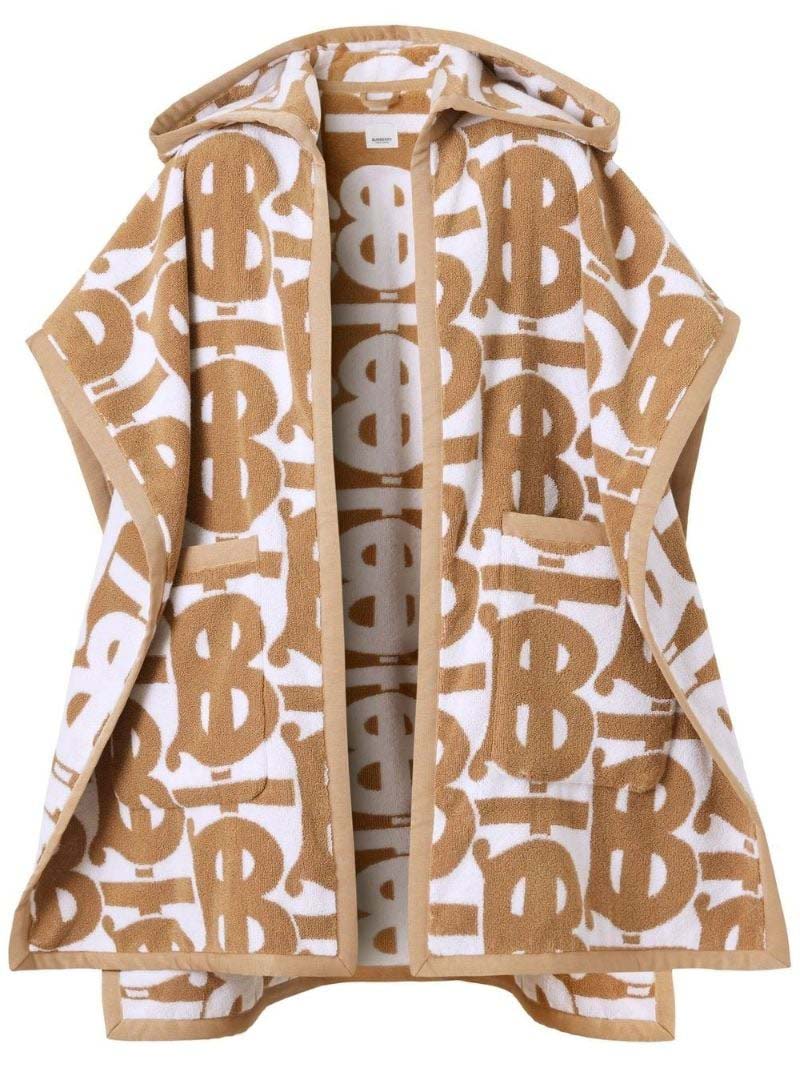 Палта Burberry Burberry Jacquard Hooded Towel Cape Кафяво | 8056550, 0