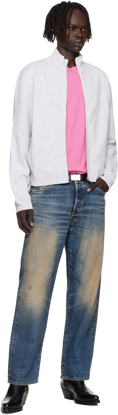 Суитчър Acne Studios Acne Studios Zip-Up Sweatshirt Сиво | CI0207-, 3