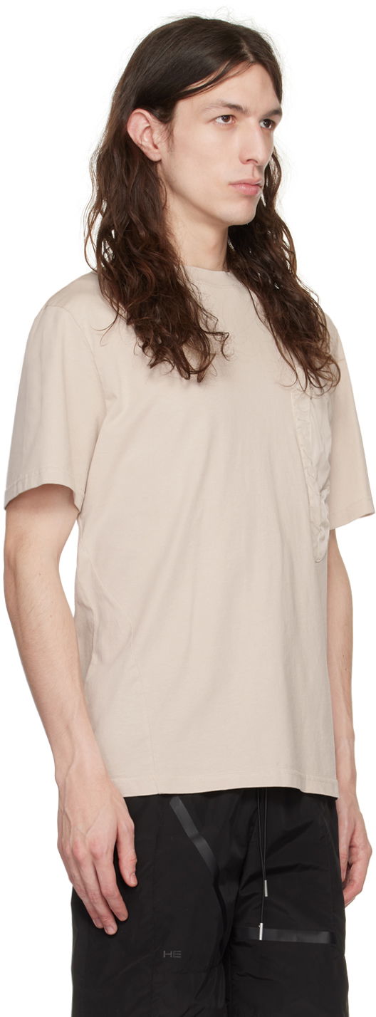 Тениска HELIOT EMIL Shaped Pocket T-Shirt Бежово | HE_M_09_030_C01_ST18, 1