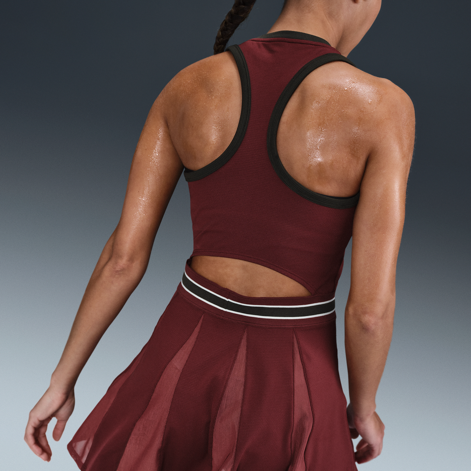 Pокля Nike NikeCourt Slam Dri-FIT Tennis Dress Бургунди | FZ6742-619, 1