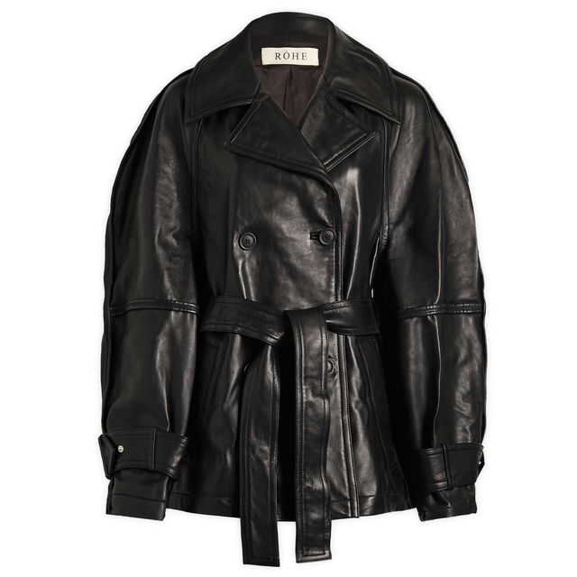 Sculptural Leather Jacket
