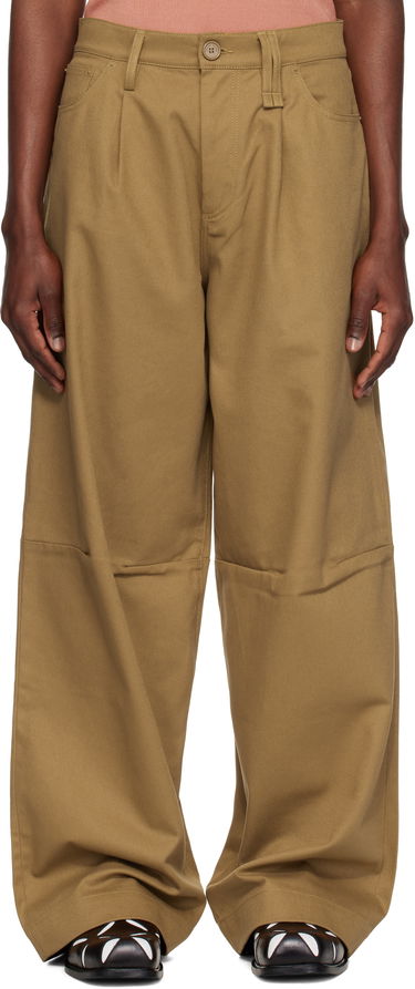 Панталони Simone Rocha Simone Rocha Embellished Puddle Trousers Кафяво | 4131B 1074, 0