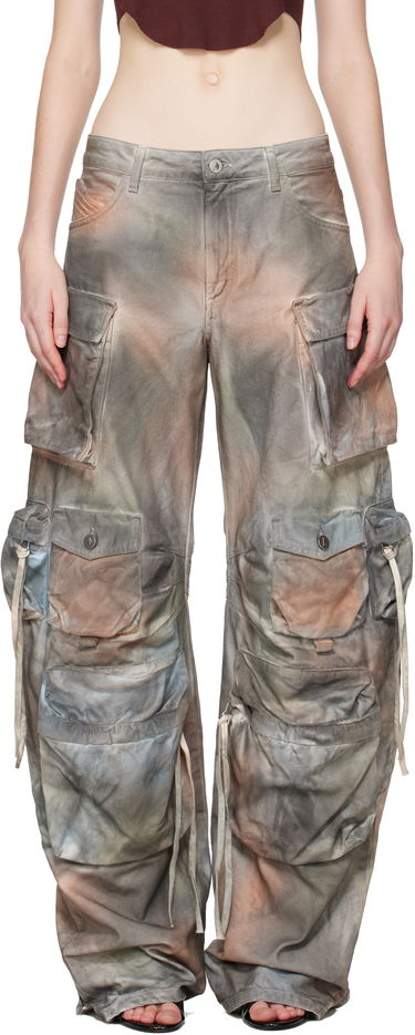 Карго панталони The Attico Fern Distressed Wide-Leg Cargo Jeans Многоцветен | 251WCP00084 DDD109TR, 0