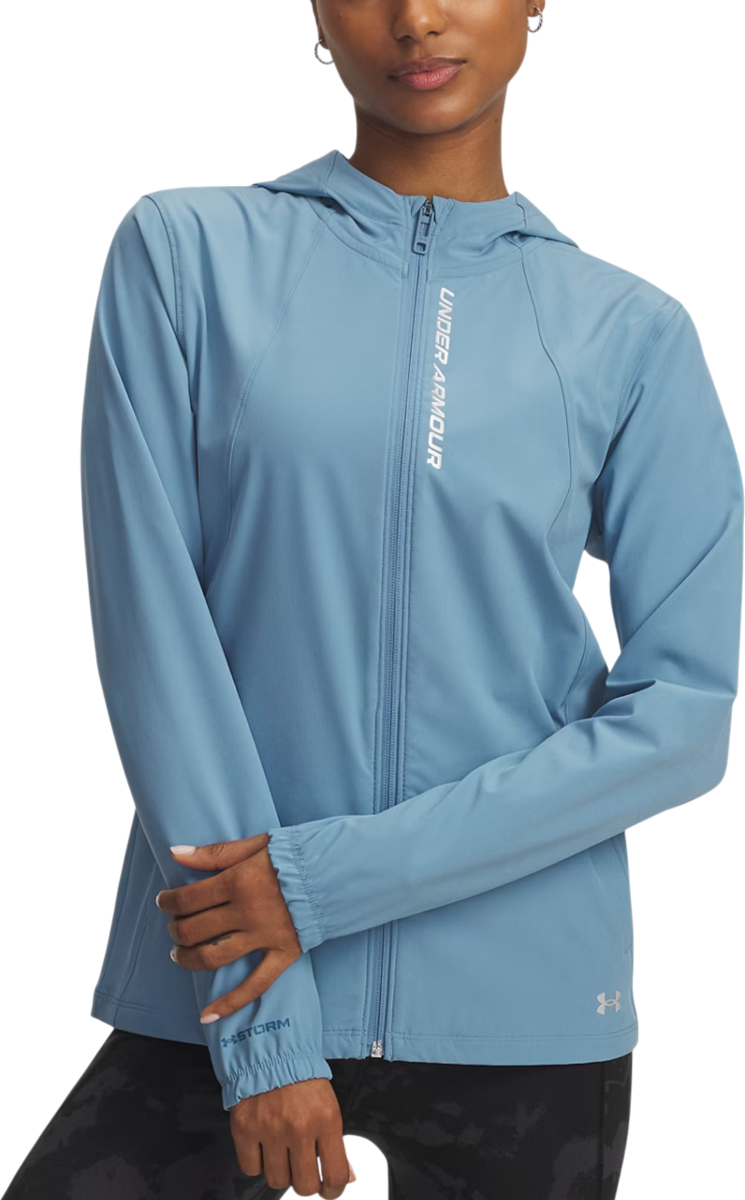 Яке Under Armour Under Armour UA OutRun the STORM Hooded Jacket Синьо | 1377043-418