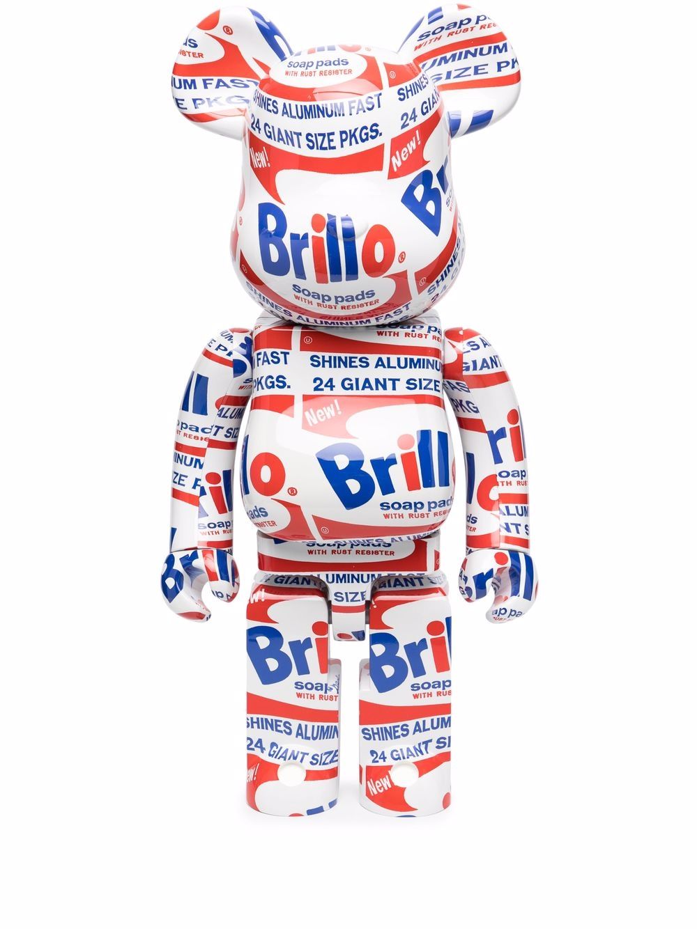 Колекционерско Medicom Toy Be@rbrick Andy Warhol graphic-print toy - White Многоцветен | 1000BRILLOFMULTI16807529, 0