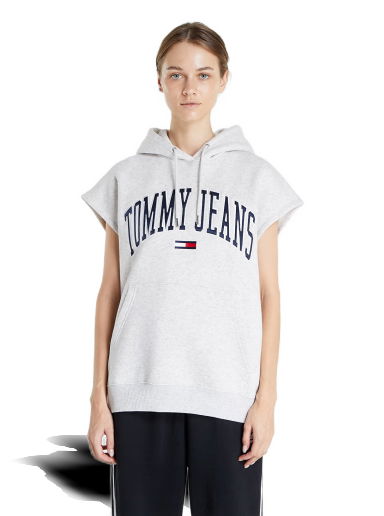 Суитчър Tommy Hilfiger Oversized Collegiate Logo Vest Сиво | DW0DW14343 PJ4